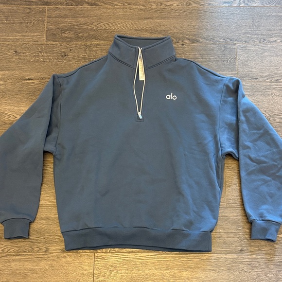 ALO Yoga Tops - ALO Yoga Zip-Up Sweater in Slate